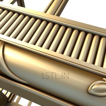 Headboard (SK_0348) 3D model for CNC machine